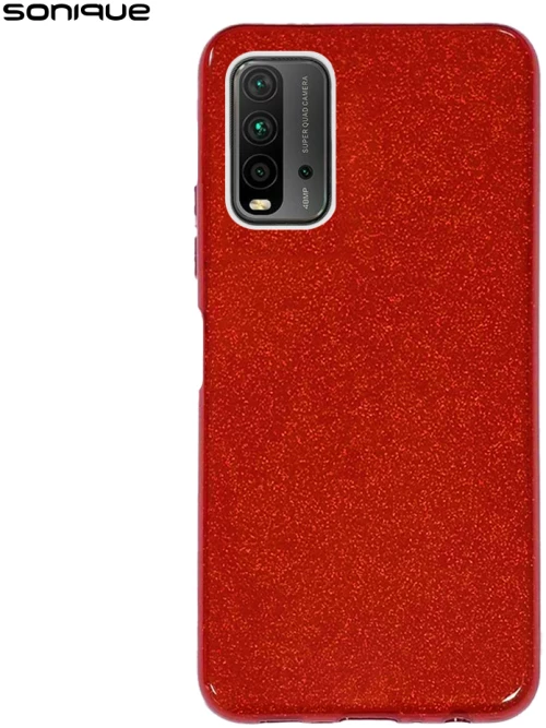 Θήκη Σιλικόνης Sonique Shiny Xiaomi Redmi 9T Κόκκινο - Sonique - Κόκκινο - Redmi 9T