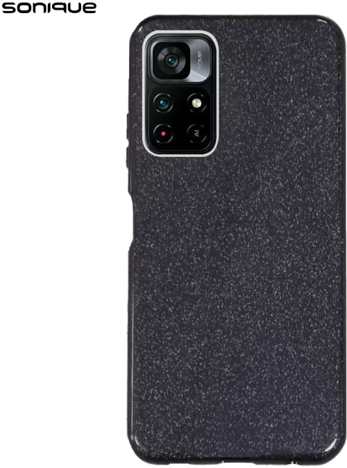 Θήκη Σιλικόνης Sonique Shiny Xiaomi Poco M4 Pro 5G / Redmi Note 11s 5g Μαύρο - Sonique - Μαύρο - POCO M4 Pro 5G, Redmi Note 11s 5g