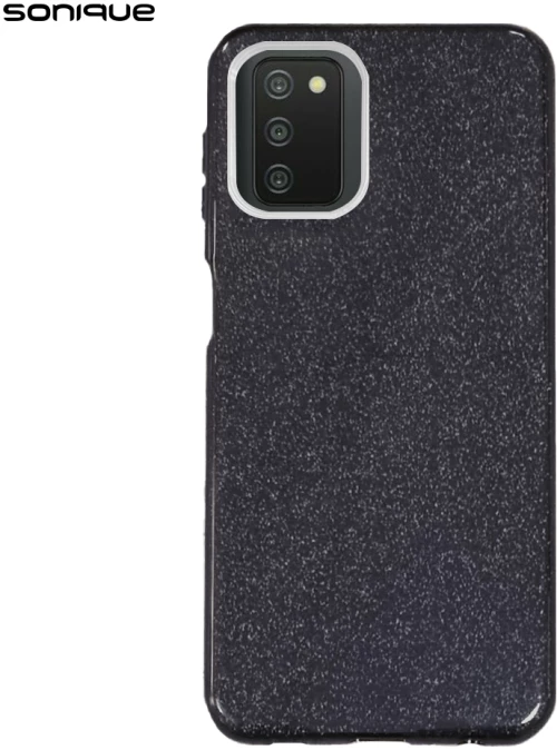 Θήκη Σιλικόνης Sonique Shiny Samsung Galaxy A03s Μαύρο - Sonique - Μαύρο - Galaxy A03s