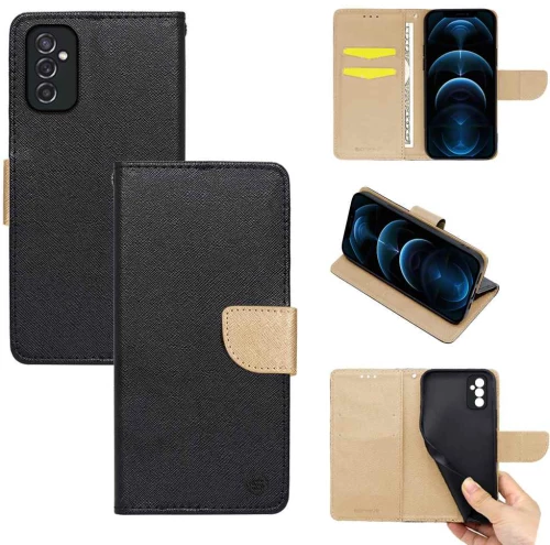 Θήκη Βιβλίο Sonique Trend Book Samsung Galaxy M52 5G Μαύρο / Χρυσό - Sonique - Μαύρο / Χρυσό - Galaxy M52 5G