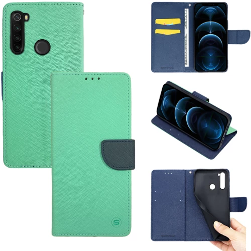 Θήκη Βιβλίο Sonique Trend Book Xiaomi Redmi Note 8T Βεραμάν / Σκούρο Μπλε - Sonique - Βεραμάν / Σκούρο Μπλε - Redmi Note 8T