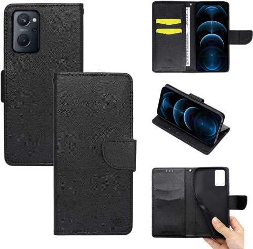 Θήκη Βιβλίο Sonique Trend Book Realme 9i Μαύρο - Sonique - Μαύρο - Realme 9i