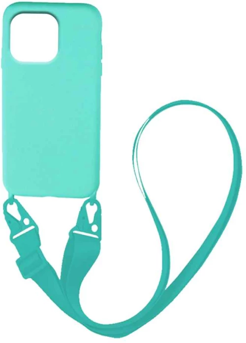 Θήκη CarryHang Liquid Silicone Strap Apple iPhone 13 Pro Γαλάζιο - My Colors - Γαλάζιο - iPhone 13 Pro