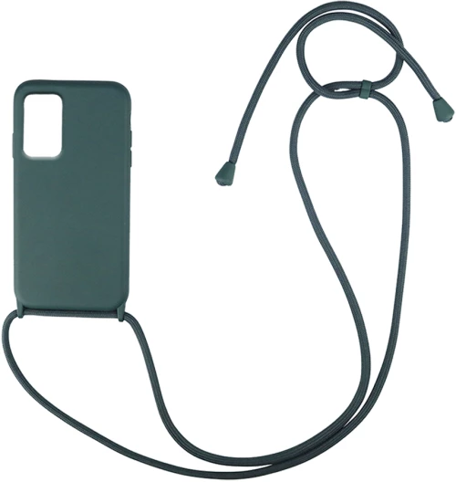 Θήκη Σιλικόνης με Κορδόνι CarryHang Samsung Galaxy A73 5G Πράσινο Σκούρο - My Colors - Πράσινο Σκούρο - Galaxy A73 5G