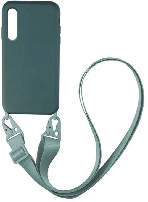 Θήκη CarryHang Liquid Silicone Strap Samsung Galaxy A70/A70s Πράσινο Σκούρο - My Colors - Πράσινο Σκούρο - Galaxy A70/A70s