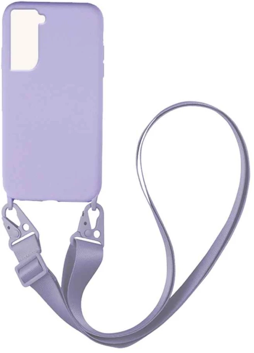 Θήκη CarryHang Liquid Silicone Strap Samsung Galaxy S22 Plus Λιλά - My Colors - Λιλά - Galaxy S22 Plus