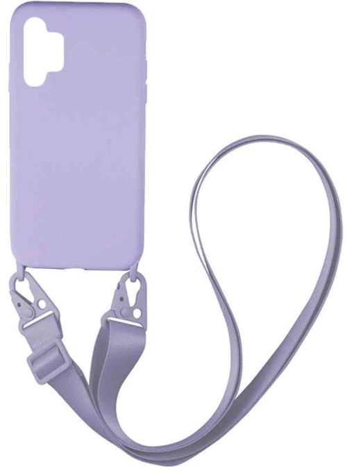 Θήκη CarryHang Liquid Silicone Strap Samsung Galaxy A32 4G Λιλά - My Colors - Λιλά - Galaxy A32 4G