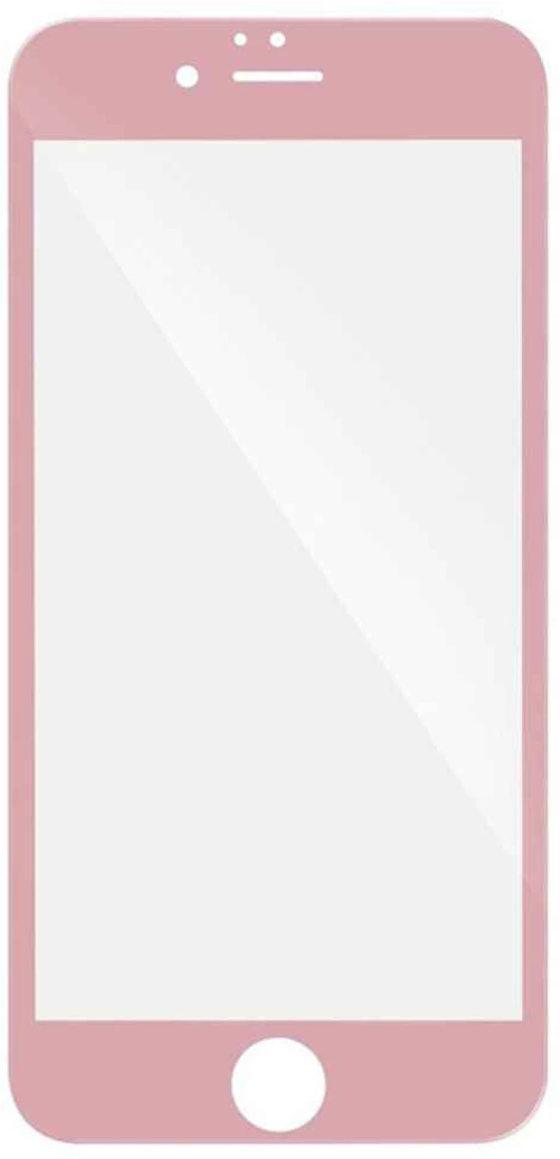 5D Hybrid Full Glue Tempered Glass Apple iPhone 6/6s Plus Ροζ - OEM - Ροζ - iPhone 6/6s Plus