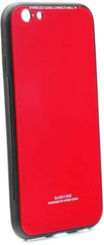 Glass Case Apple iPhone 7 / iPhone 8 / iPhone SE 2020 / iPhone SE 2022 Κόκκινο - OEM - Κόκκινο - iphone 7, iphone 8, iPhone SE 2020, iPhone SE 2022