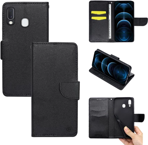 Θήκη Βιβλίο Sonique Trend Book Samsung Galaxy A40 Μαύρο - Sonique - Μαύρο - Galaxy A40