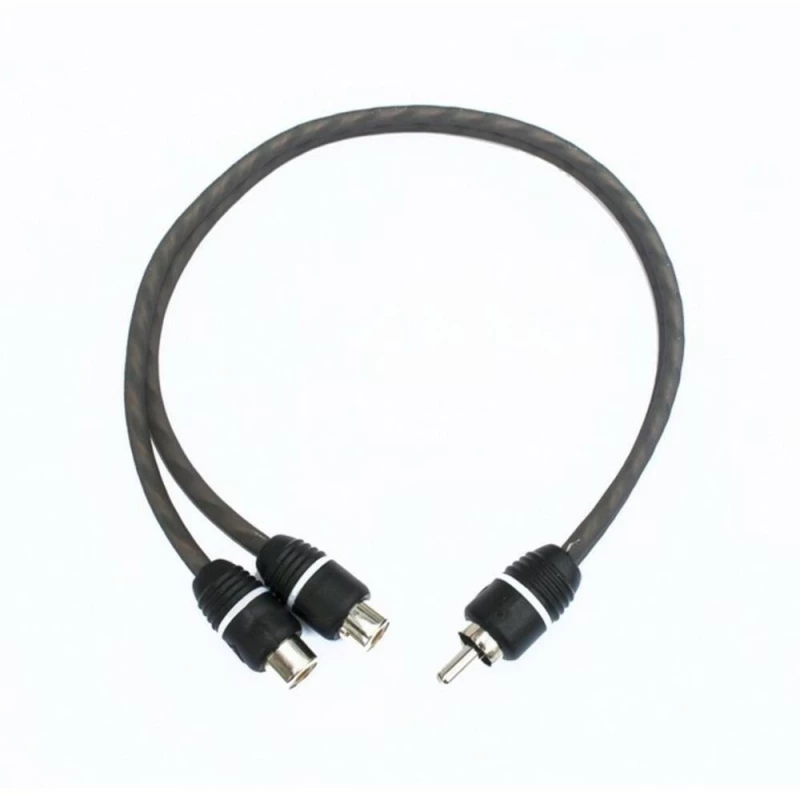 4-800158 - Καλώδιο RCA Y-Connector Διπλής Θωράκισης, 1 RCA αρσενικό - 2 RCA θηλυκά