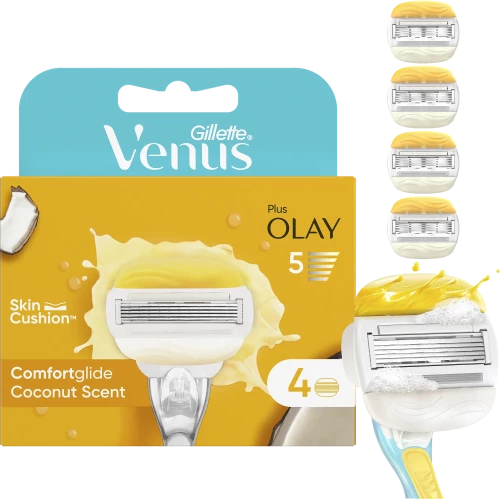 GILLETTE venus plus olay comfortglide coconut scent ανταλλακτικές κεφαλές 4τμχ