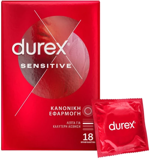 DUREX sensitive κανονική εφαρμογή 18τεμάχια
