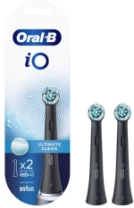 ORAL B ανταλλακτικές κεφαλές iO ultimate clean black 2τμχ