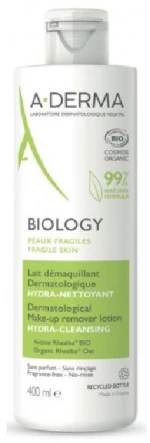 ADERMA biology lait demaquillant dermatologique 400ml