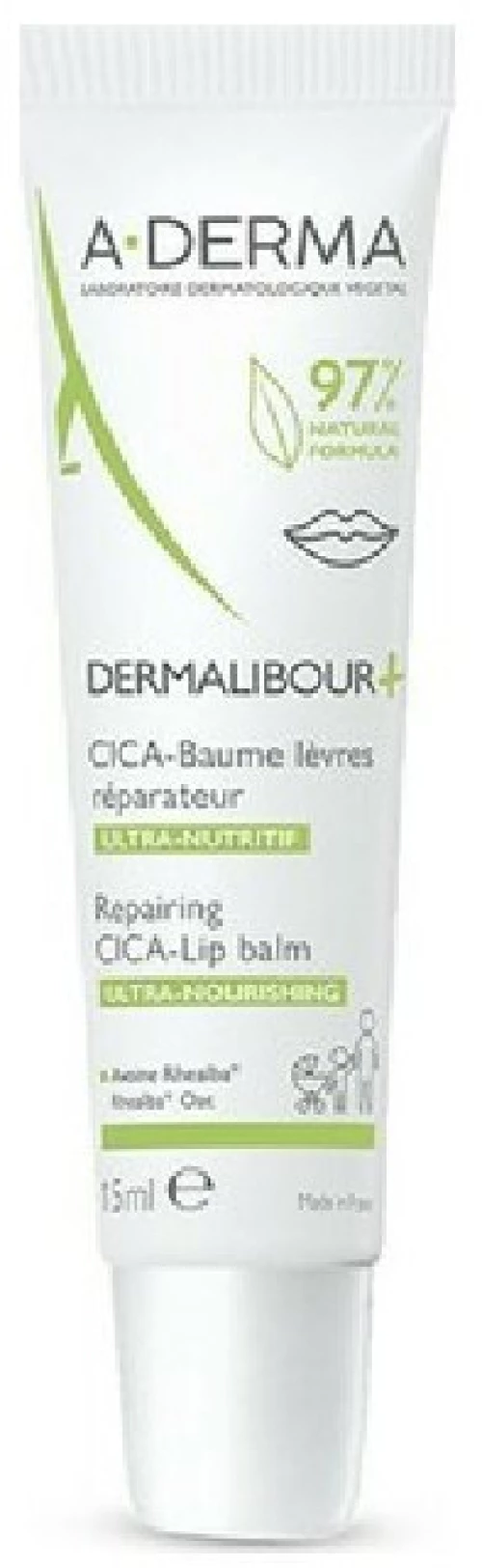 ADERMA dermalibour repairing cica-lip balm 15ml
