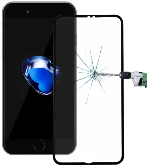 Narrow Edge Full Cover Tempered Glass Screen Protector For iPhone 6 Plus / 7 Plus / 8 Plus(Black) (OEM)