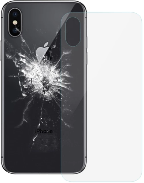 Glass Battery Back Cover for iPhone X(Transparent) (OEM)