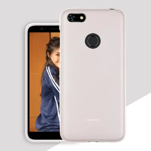 Frosted Translucent TPU Protective Case for Lenovo A5 / L18011 (White) (OEM)