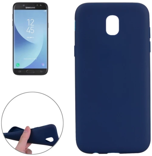 For Galaxy J5 (2017) / J530 (EU Version) TPU Protective Back Cover Case(Blue) (OEM)