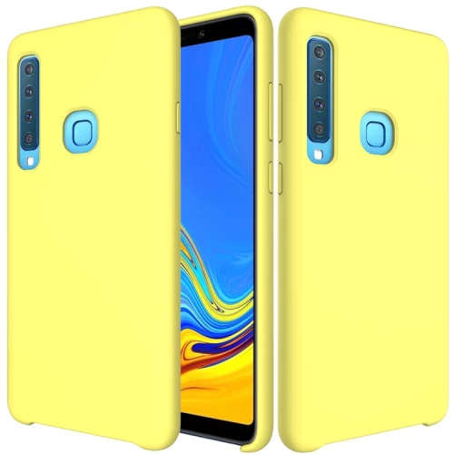 Solid Color Liquid Silicone Dropproof Protective Case for Samsung Galaxy A9 (2018) / A9s (Yellow) (OEM)