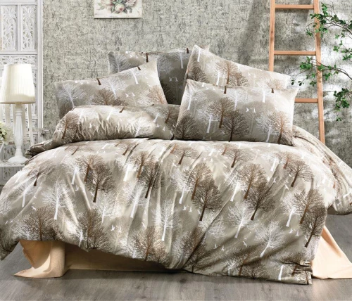 Σετ Σεντόνια Υπέρδιπλα (220x240) Forest 311 Beige DimCol