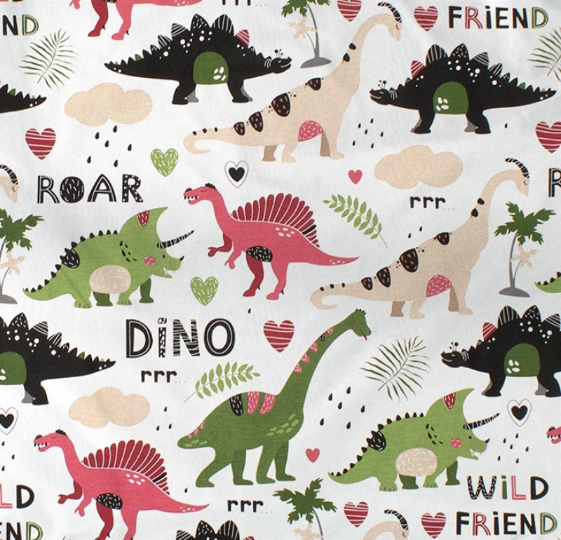 Σετ Σεντόνια Κούνιας (120x160) Dinosaur 518 Multi Colour Dimcol