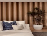 PS Panel τοίχου με 3D πηχάκια Residence 21/122 14 Golden-Brown OAK New Plan