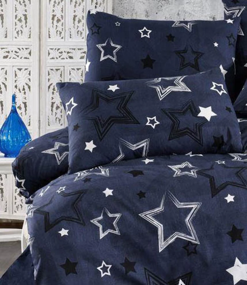 Σετ Σεντόνια King Size (240x270) Γαλαξίας 307 Dark Blue DimCol