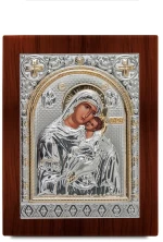 Ασημένια εικόνα ΓΛΥΚΟΦΙΛΟΥΣΑ 23x18cm