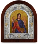 Ασημένια εικόνα Η Ο ΑΡΧΩΝ ΓΑΒΡΙΗΛ ΑΓΙΟΓΡΑΦΙΑ  27x24cm