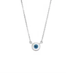 Κολιέ Senza Silver 925, Ματάκι στρογγυλό με σμάλτο SSR2834SR