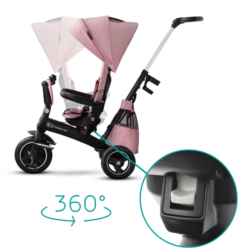 Τρίκυκλο Ποδήλατο EASYTWIST Kinderkraft Pink