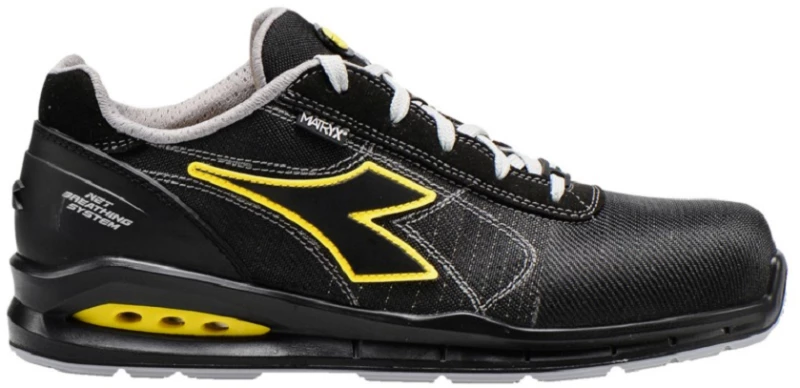Αδιάβροχο Παπούτσι Ασφαλείας Μαύρο - Diadora Run Net Airbox Matryx Low S3 SRC Black