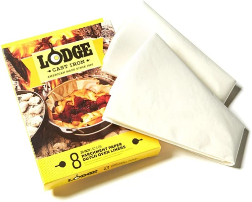 LODGE 50.8 Cm Parchment Paper Dutch Oven Liners, Set of 8