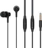 CELEBRAT earphones με μικρόφωνο G25, 3.5mm, 1.2m, μαύρα
