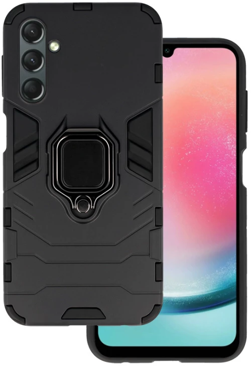 POWERTECH θήκη Ring Armor MOB-1920 για Samsung Galaxy A24, μαύρη