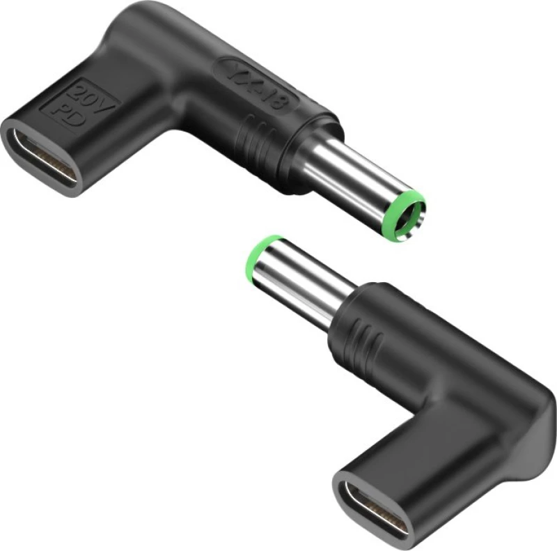 POWERTECH αντάπτορας τροφοδοσίας YX-18, USB-C σε Toshiba 6.3x3mm, μαύρος