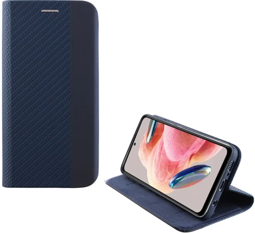 IDOL 1991 ΘΗΚΗ XIAOMI REDMI NOTE 12 4G 6.67" ELITE ANTI-RFID BOOK STAND BLUE