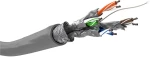 GOOBAY καλώδιο δικτύου 93954, CAT 6 S/FTP (PiMF), CCA, 100m, γκρι