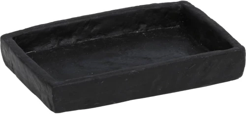 Eurocasa 2221Σαπουνοθήκη Polyresin 9x13x2 εκ., Μαύρη