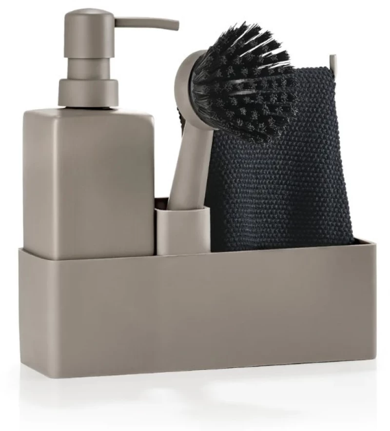 Zone 28078 Dispenser Κουζίνας Σετ/4 Τεμάχια 19x6x20.5εκ., Taupe