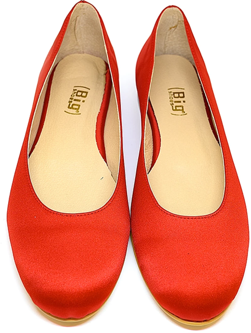 Bigshoes GA1132-14 Μπαλαρίνα Κόκκινο Σατέν