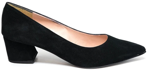 Bigshoes MX9122-01kst Δερμάτινη Γόβα Μαύρο 5.5cm