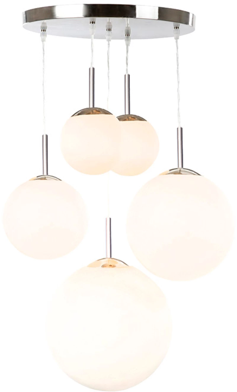 Κρεμαστό Φωτιστικό Globo Lighting Balla 1581-5 Νίκελ Ματ