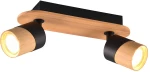 Σποτ Trio Lighting Aruni 801100232 Ξύλο - Μαύρο Ματ