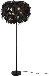 Φωτιστικό Δαπέδου RL Lighting Leavy R40463032 Μαύρο-Χρυσό