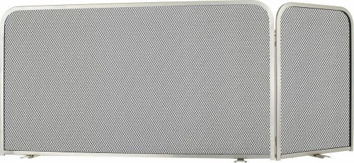 Zogometal 584 Μεταλλική Κάλυψη Τζακιού Γωνιακή 50x80+35 εκ., Γωνία Νίκελ Ματ