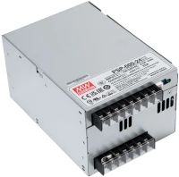 GloboStar® PSP-600-24 90791 MEANWELL Ρυθμιζόμενο Μεταλλικό Τροφοδοτικό PELV για Προϊόντα LED 600W 25A - AC 220-240V σε DC 24V - Ρυθμιζόμενο από 20VDC έως 26.4VDC - IP20 Μ17 x Π12 x Υ9.3cm - 3 Years Warranty