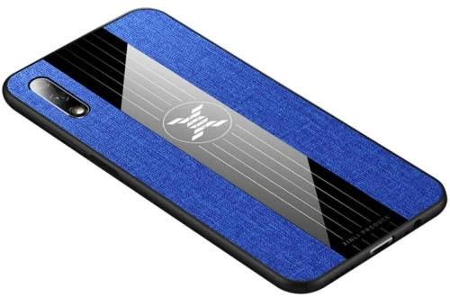 For Huawei Honor 9X XINLI Stitching Cloth Textue Shockproof TPU Protective Case(Blue) (XINLI) (OEM)